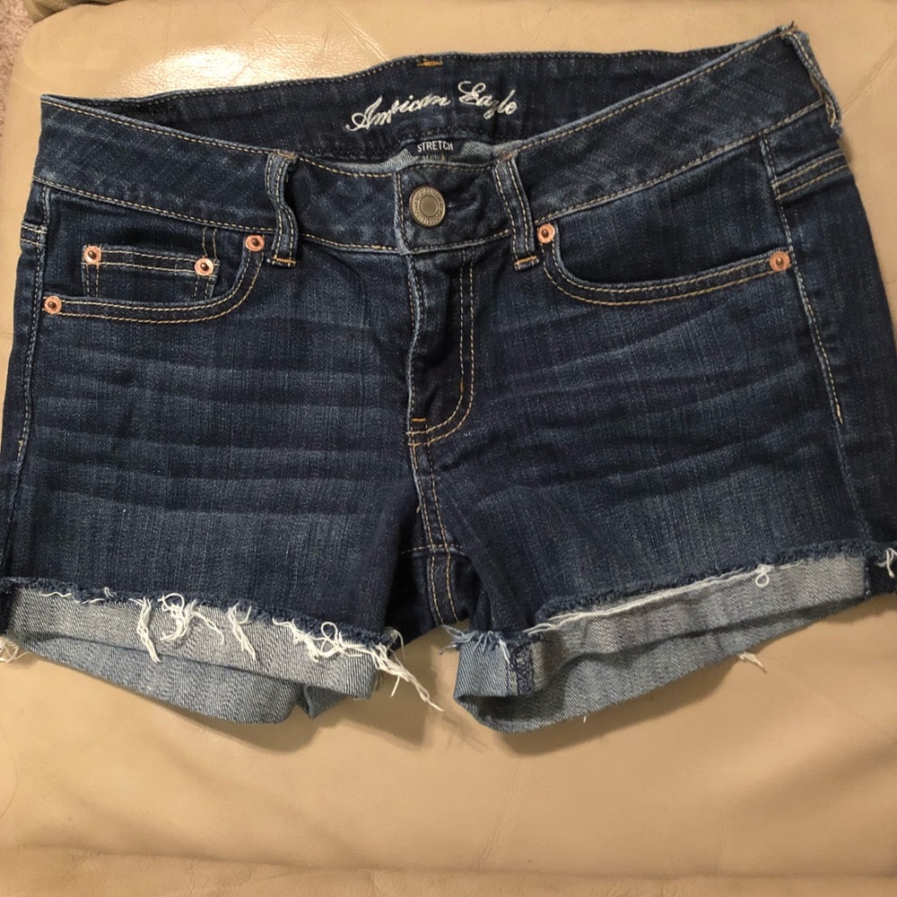 American Eagle distressed denim shorts